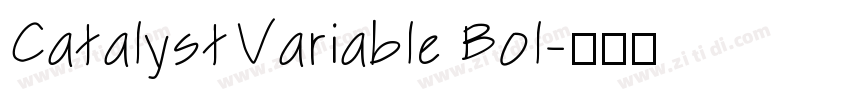 CatalystVariable Bol字体转换